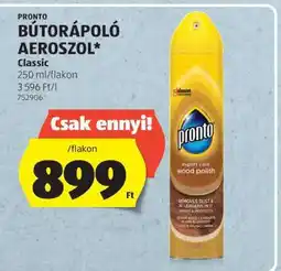 ALDI PRONTO BÚTORÁPOLÓ AEROSZOL ajánlat