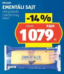 ALDI Milsani Emmentáli Sajt ajánlat