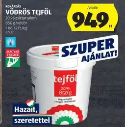 ALDI Vödrös Tejföl ajánlat