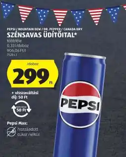 ALDI Szénsavas üdítőital ajánlat