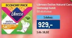 Metro Libresse Dailies Natural Care tisztasági betét ajánlat