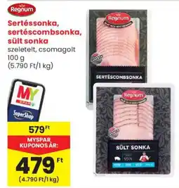 Spar Market Regnum Sertéssonka, sertéscombsonka, sült sonka ajánlat