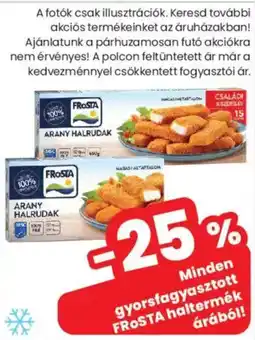 Spar Market Gyorsfagyasztott Frosta haltermék ajánlat
