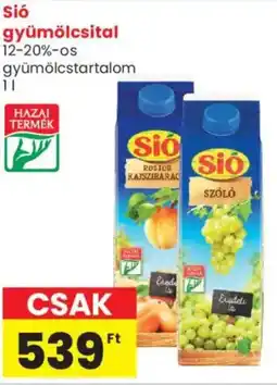 Spar Market Sió gyümölcsital ajánlat