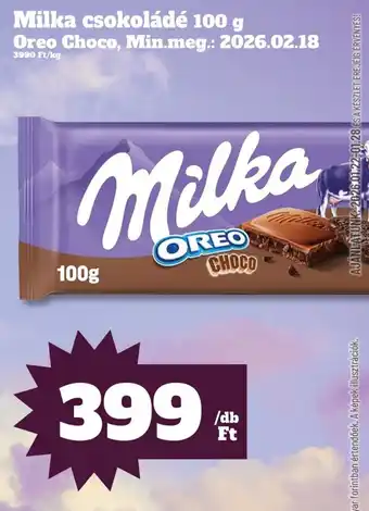 Milka csokoládé