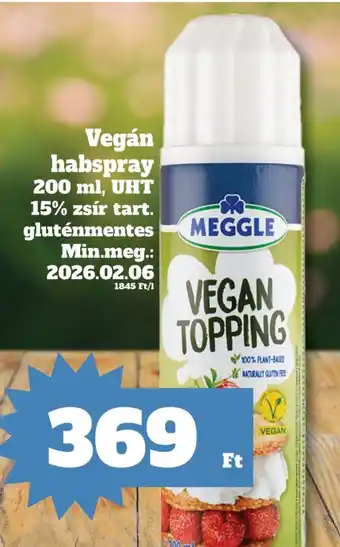 Vegán habspray