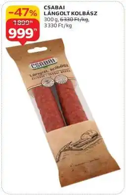 Auchan CSABAI Lángolt kolbász ajánlat