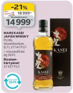 Auchan MARS KASEI JAPÁN WHISKY ajánlat