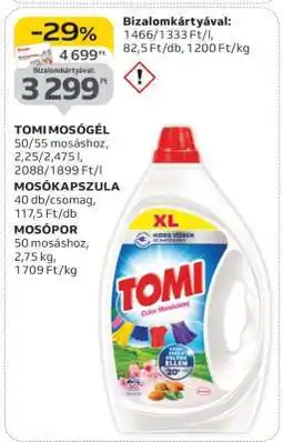 Auchan TOMI Mosógél ajánlat