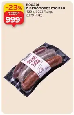 Auchan BOGÁDI DISZNÓ TOROS CSOMAG ajánlat