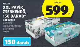 ALDI KOKETT XXL PAPÍR ZSEBKENDŐ ajánlat