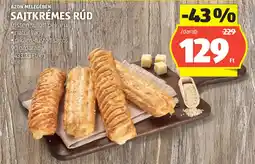 ALDI AZON MELEGÉBEN SAJTKRÉMES RÚD ajánlat