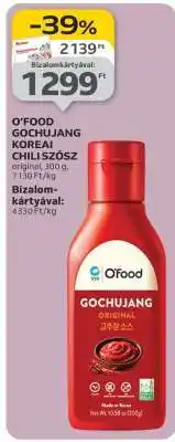 Auchan O'Food Gochujang Koreai Chiliszósz ajánlat
