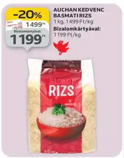 Auchan Auchan Kedvenc Basmati Rizs ajánlat
