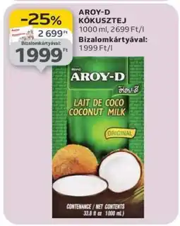 Auchan Aroy-D kókusztej ajánlat