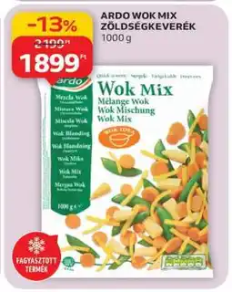 Auchan ARDO WOK MIX ZÖLDSÉGKEVERÉK ajánlat