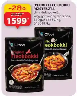 Auchan O'Food Tteokbokki Rizstészta ajánlat