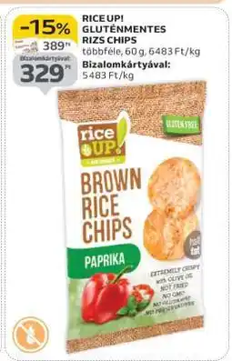 Auchan RICE UP! GLUTÉNMENTES RIZS CHIPS ajánlat