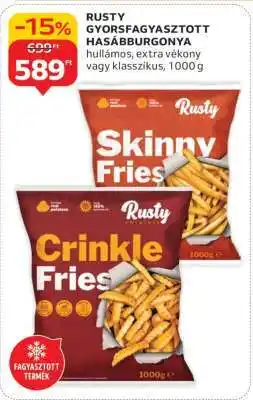 Auchan RUSTY GYORSFAGYASZTOTT HASÁBBURGONYA ajánlat