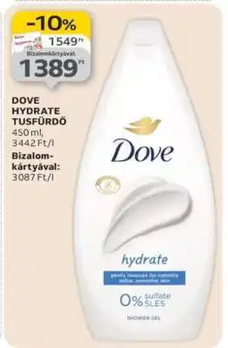 Auchan DOVE HYDRATE TUSFÜRDŐ ajánlat