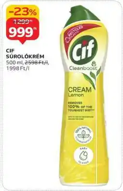 Auchan CIF Súrolókrém ajánlat