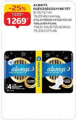 Auchan ALWAYS EGÉSZSÉGÜGYI BETÉT ajánlat