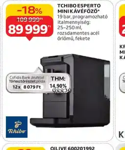 Auchan TCHIBO ESPERTO MINI KÁVÉFŐZŐ ajánlat