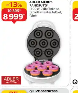 Auchan ADLER AD3075 FÁNK SÜTŐ ajánlat