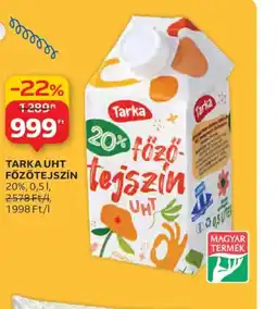 Auchan TARKA UHT FŐZŐTEJSZÍN ajánlat