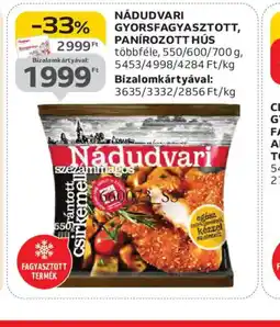 Auchan NÁDUDVARI GYORSFAGYASZTOTT HÚS ajánlat