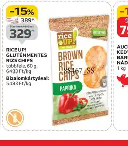 Auchan RICE UP! GLUTÉNMENTES RIZS CHIPS ajánlat