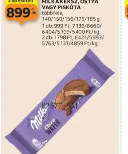 Auchan MILKA KEKSZ, OSTYA VAGY PISKTA ajánlat