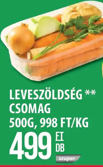 Coop Leveszöldség csomag ajánlat