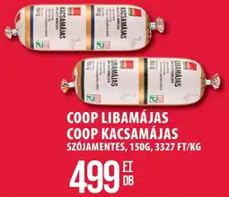 Coop Coop libamájas, Coop kacsamájas ajánlat