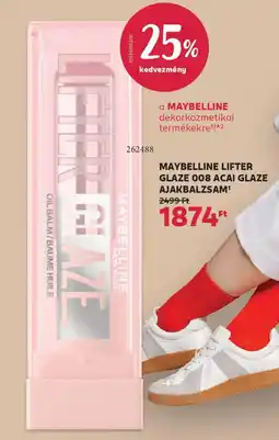Rossmann Maybelline Lifter Glaze 008 acai glaze ajakbalzsam ajánlat