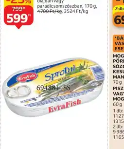 Auchan EVRAFISH SPROTNI ajánlat