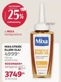 Rossmann Mixa Striák Elleni olaj ajánlat