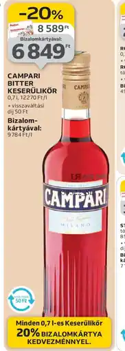 Auchan CAMPARI BITTER KESERŰLIKŐR ajánlat