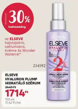 Rossmann Elseve Hyaluron Plump hidratáló szérum ajánlat