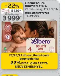 Auchan LIBERO TOUCH BUGYIPELENKA ajánlat