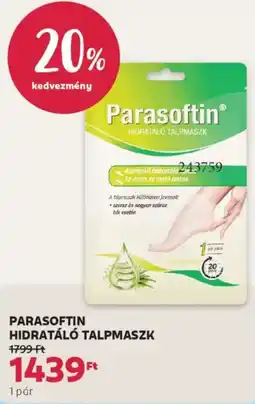 Rossmann Parasoftin Hidratalo talpmaszk ajánlat