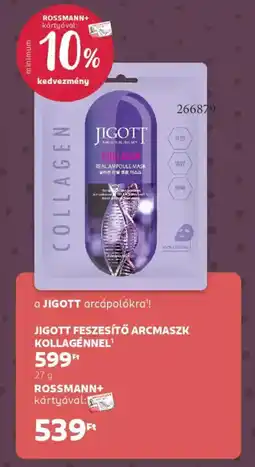 Rossmann Jigott feszesítő arcmaszk kollagénnel ajánlat