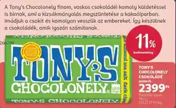 Rossmann Tony's Chocolonely csokoládé ajánlat