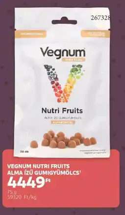 Rossmann Vegnum Nutri Fruits alma ízű gumigyümölcs ajánlat
