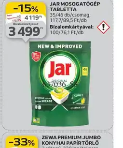 Auchan JAR MOSOGATGÉP TABLETTA ajánlat