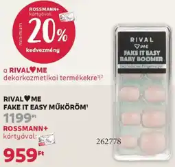 Rossmann Rival Me Fake it Easy műköröm ajánlat