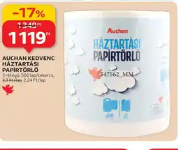 Auchan AUCHAN HÁZTARTÁSI PAPÍRTÖRLŐ ajánlat