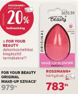 Rossmann For Your Beauty Original Make-Up szivacs ajánlat