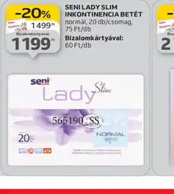 Auchan SENI LADY SLIM INKONTINENCIA BETÉT ajánlat
