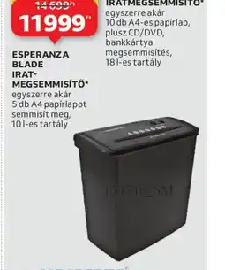 Auchan ESPERANZA IRATMEGSEMMISÍTŐ ajánlat